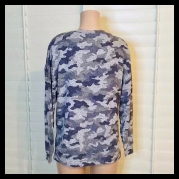 THREE DOTS Cozy Crewneck Tunic 
Camouflage - Picture 3 of 10